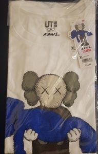 KAWS x Uniqlo UT Blue BFF GONE T-Shirt NWT